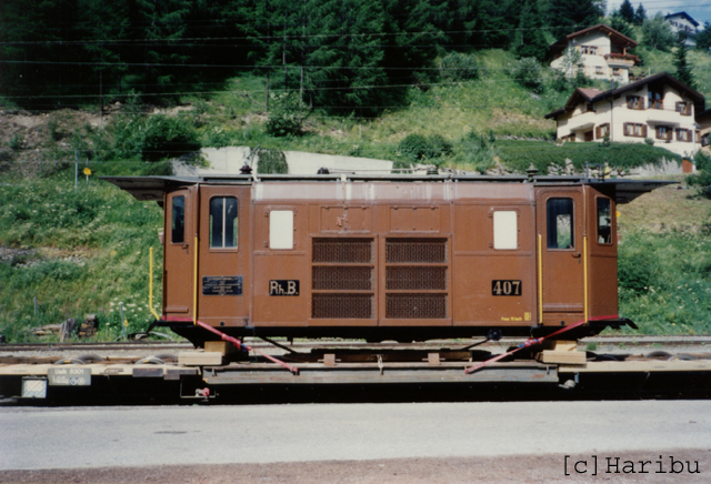 Ge 6/6 I 407
Aufnahme 1993
Ankunft der Ge 6/6 I in Bergün
