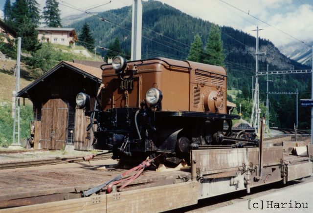 Ge 6/6 I 407
Aufnahme 1993
Ankunft der Ge 6/6 I in Bergün
