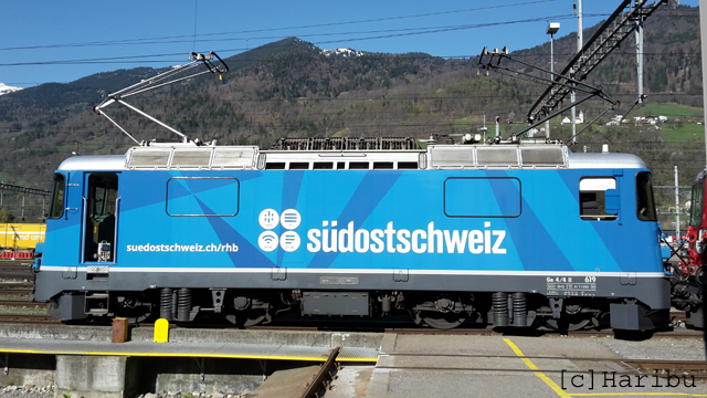 Ge 4/4 II 619
20.04.2015 Neue Werbung "Südostschweiz"
06.03.2024 Abbruch
