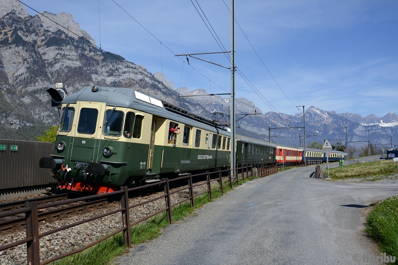DSF BDe 4/4 80
15.04.2020: Extrazug mit Österreicher Schlierenwagen
