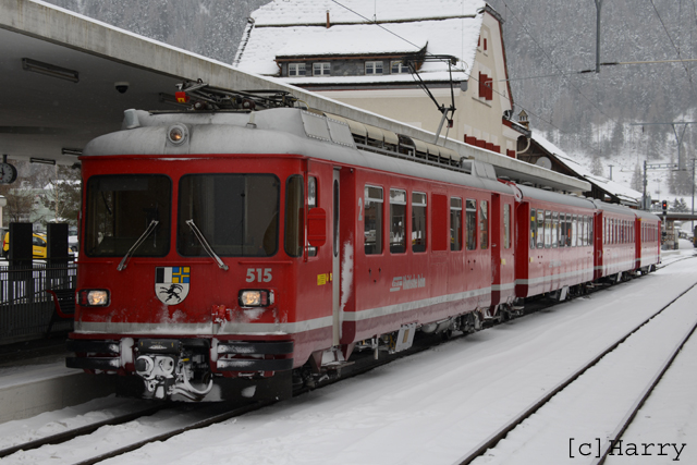 Be 4/4 515
20.12.2021 Verkauft an MGB
07.08.2022 Zurück an RhB

