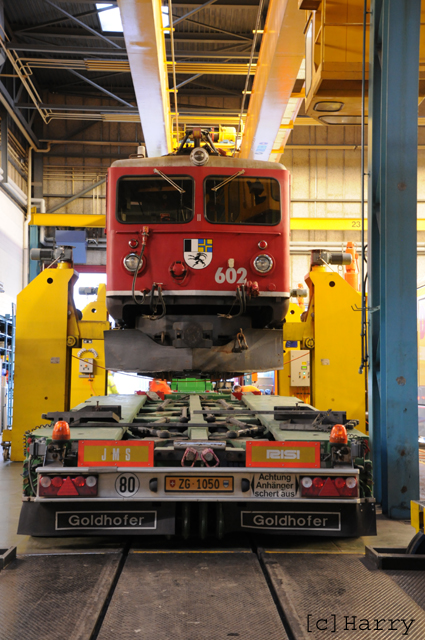Ge 4/4 I 602
07.03.2012 Leihgabe ans Verkehrshaus Luzern
16.11.2015 zurück aus Verkehrshaus zur RhB
