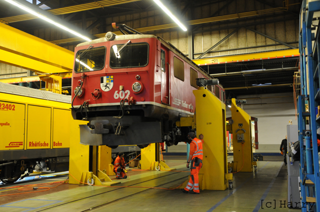 Ge 4/4 I 602
07.03.2012 Leihgabe ans Verkehrshaus Luzern
16.11.2015 zurück aus Verkehrshaus zur RhB
