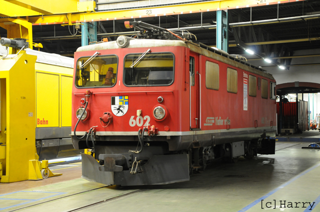 Ge 4/4 I 602
07.03.2012 Leihgabe ans Verkehrshaus Luzern
16.11.2015 zurück aus Verkehrshaus zur RhB
