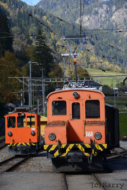 Ge 2/2 161 und De 2/2 151
