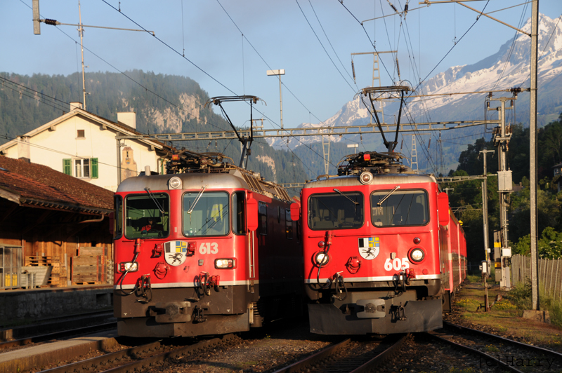 Ge 4/4 I 605 und Ge 4/4 II 613
