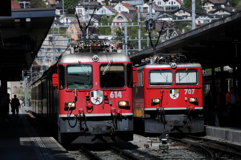 Ge 4/4 II 614, Ge 6/6 II 707
