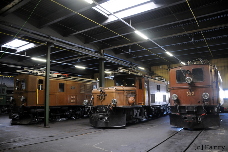 Ge 2/4 222, Ge 6/6 I 414, Ge 4/6 353
