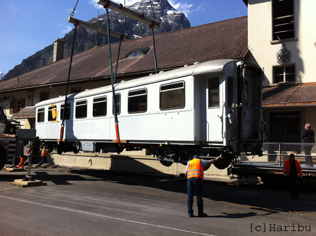 WS 3902
24.05.2012 Entfernen des WS 3902 vom Bahnmuseum Bergün
30.10.2014 Abbruch
