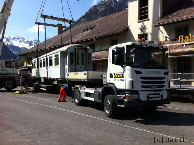 WS 3902
24.05.2012 Entfernen des WS 3902 vom Bahnmuseum Bergün
30.10.2014 Abbruch
