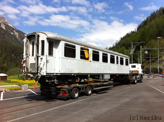 WS 3902
24.05.2012 Entfernen des WS 3902 vom Bahnmuseum Bergün
30.10.2014 Abbruch
