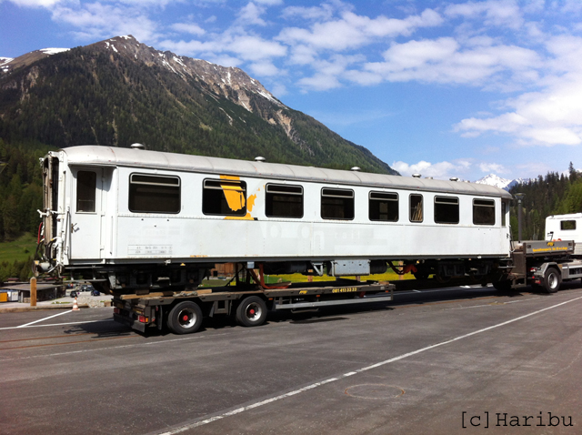 WS 3902
24.05.2012 Entfernen des WS 3902 vom Bahnmuseum Bergün
30.10.2014 Abbruch
