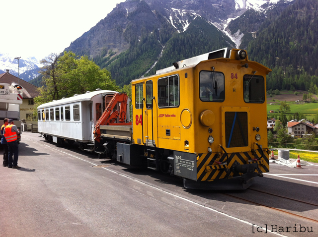 WS 3902
24.05.2012 Entfernen des WS 3902 vom Bahnmuseum Bergün
30.10.2014 Abbruch
