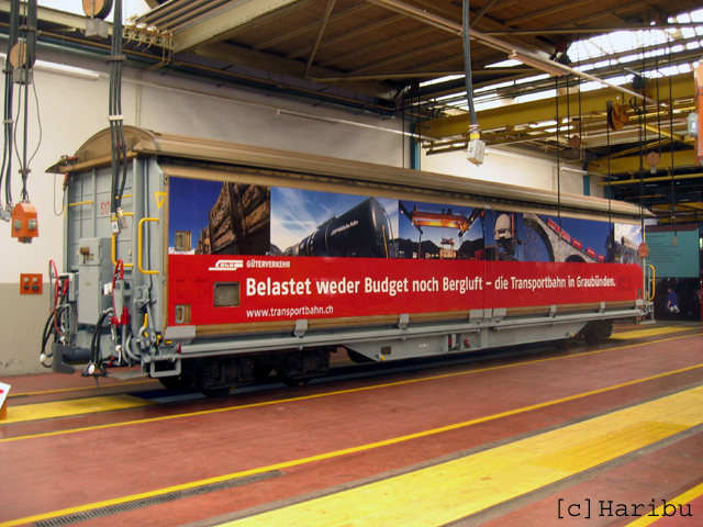 Haiqq-tyz 5171
01.05.2010 Neue Werbung "RhB Güterbahn"
17.10.2024 Umbau in  Sb 656 11
