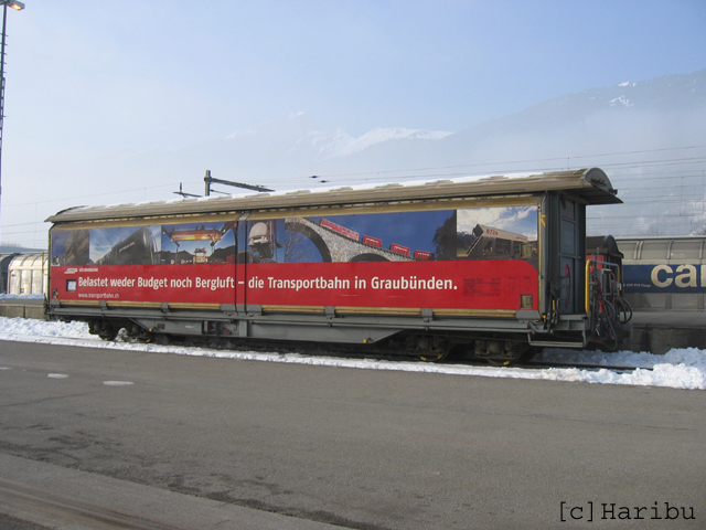 Haiqq-tyz 5171
01.05.2010 Neue Werbung "RhB Güterbahn"
17.10.2024 Umbau in  Sb 656 11

