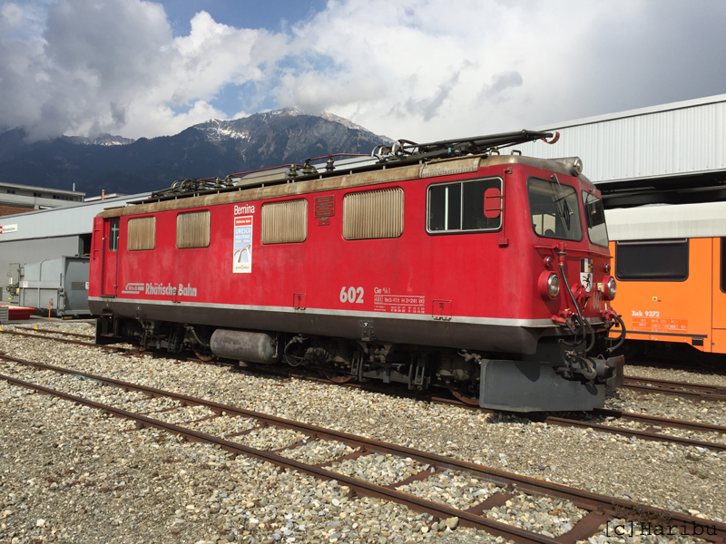 Ge 4/4 I 602
07.03.2012 Leihgabe ans Verkehrshaus Luzern
16.11.2015 zurück aus Verkehrshaus zur RhB
