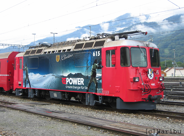 Ge 4/4 II 615
Repower Werbung seit 9.9.2010
