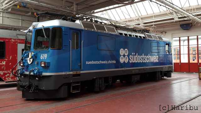 Ge 4/4 II 619
20.04.2015 Neue Werbung "Südostschweiz"
06.03.2024 Abbruch
