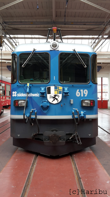 Ge 4/4 II 619
20.04.2015 Neue Werbung "Südostschweiz"
06.03.2024 Abbruch
