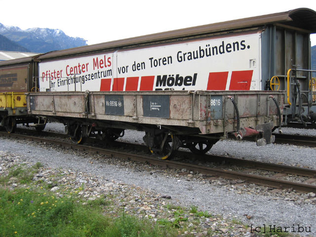 Xk 8616
13.10.2011 ausrangiert (an Albulamuseum Bergün abgegeben)
