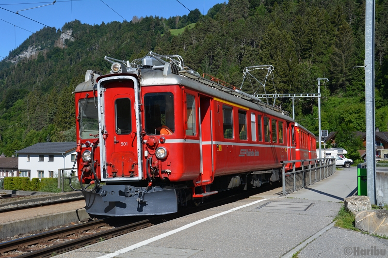 ABe 4/4 501, A 1251, B 2302
12.06.2020: Testfahrt nach Revision von Landquart nach Davos und zurück.
