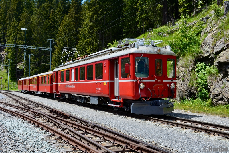 ABe 4/4 501, A 1251, B 2302
12.06.2020: Testfahrt nach Revision von Landquart nach Davos und zurück.
