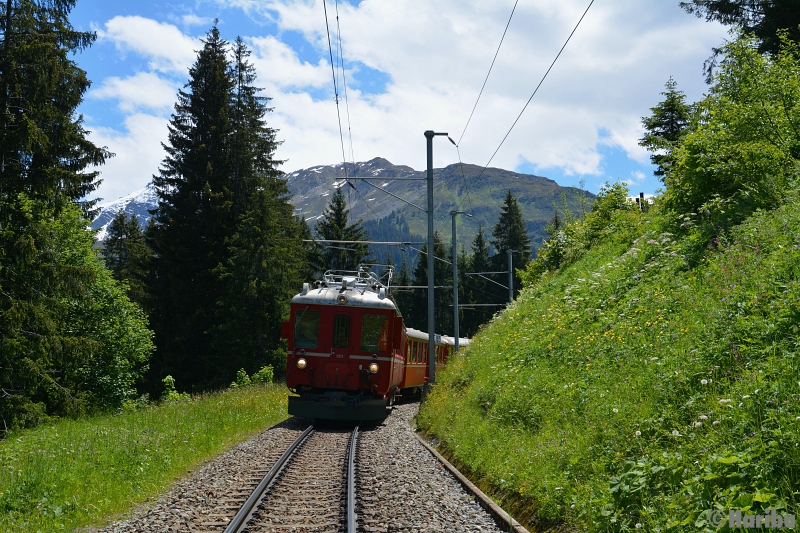 ABe 4/4 501, A 1251, B 2302
12.06.2020: Testfahrt nach Revision von Landquart nach Davos und zurück.
