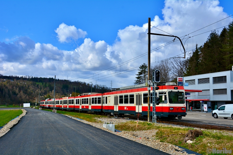 06.04.2021 Abgestellte Züge der WB in Bad Bubendorf
