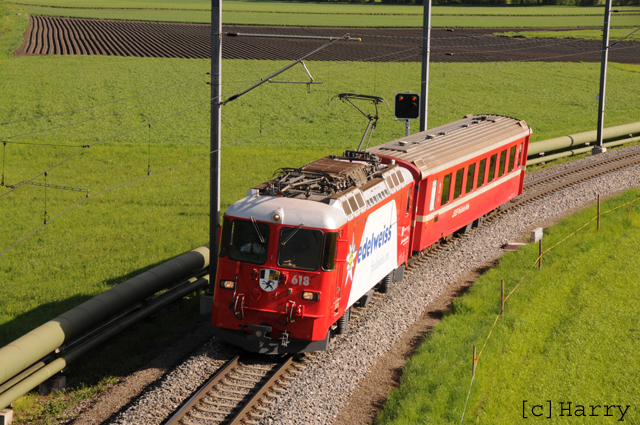 Ge 4/4 II 618
03.05.2013 Neue Werbung "Edelweiss Air"
