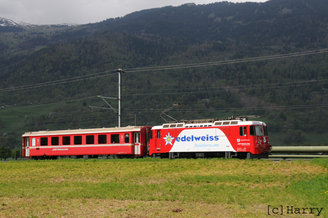 Ge 4/4 II 618
03.05.2013 Neue Werbung "Edelweiss Air"
