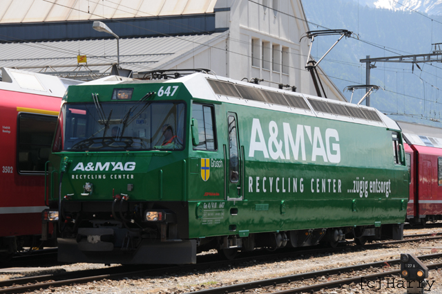 Ge 4/4 III 647
07.06.2013 Neue Werbung "A&M AG"
