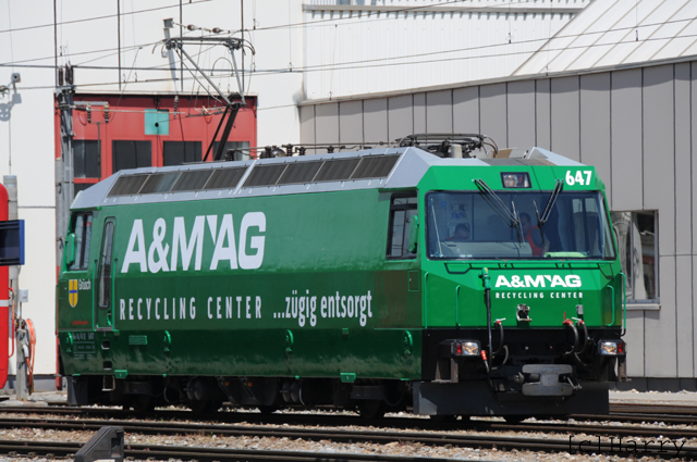 Ge 4/4 III 647
07.06.2013 Neue Werbung "A&M AG"
