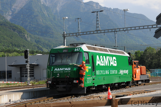 Ge 4/4 III 647
07.06.2013 Neue Werbung "A&M AG"
