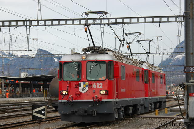 Ge 4/4 II 612
Mit neuen Mehrzugssteuerungsdosen.
