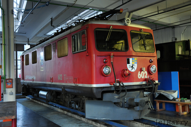 Ge 4/4 I 602
07.03.2012 Leihgabe ans Verkehrshaus Luzern
16.11.2015 zurück aus Verkehrshaus zur RhB
