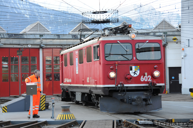 Ge 4/4 I 602
07.03.2012 Leihgabe ans Verkehrshaus Luzern
16.11.2015 zurück aus Verkehrshaus zur RhB
