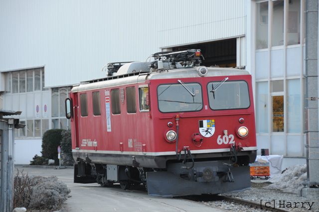 Ge 4/4 I 602
07.03.2012 Leihgabe ans Verkehrshaus Luzern
16.11.2015 zurück aus Verkehrshaus zur RhB
