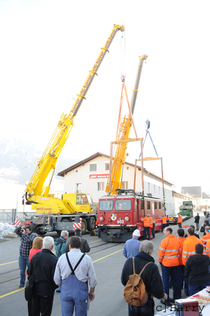 Ge 4/4 I 602
07.03.2012 Leihgabe ans Verkehrshaus Luzern
16.11.2015 zurück aus Verkehrshaus zur RhB
