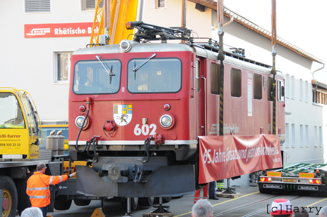 Ge 4/4 I 602
07.03.2012 Leihgabe ans Verkehrshaus Luzern
16.11.2015 zurück aus Verkehrshaus zur RhB
