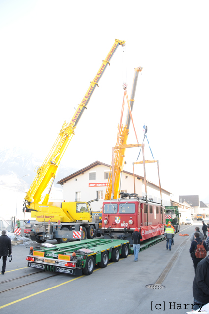 Ge 4/4 I 602
07.03.2012 Leihgabe ans Verkehrshaus Luzern
16.11.2015 zurück aus Verkehrshaus zur RhB
