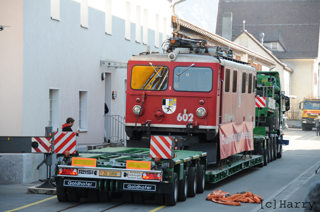 Ge 4/4 I 602
07.03.2012 Leihgabe ans Verkehrshaus Luzern
16.11.2015 zurück aus Verkehrshaus zur RhB
