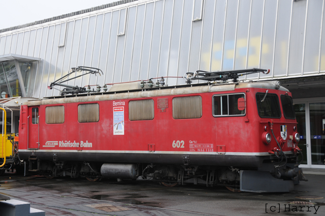 Ge 4/4 I 602
07.03.2012 Leihgabe ans Verkehrshaus Luzern
16.11.2015 zurück aus Verkehrshaus zur RhB
