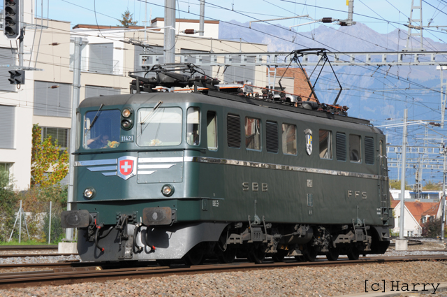 Ae 6/6 11421
26.10.2013 Ae 6/6 11421 in Chur
