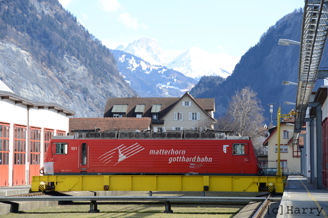 HGe 4/4 101
28.02.2014 HGe 4/4 101 in Landquart
