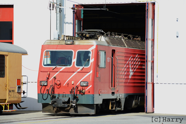 HGe 4/4 101
28.02.2014 HGe 4/4 101 in Landquart
