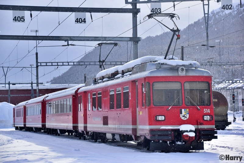 Be 4/4 514
20.12.2021 Verkauft an MGB
10.08.2022 Abgabe an Bahnmuseum Bergün
