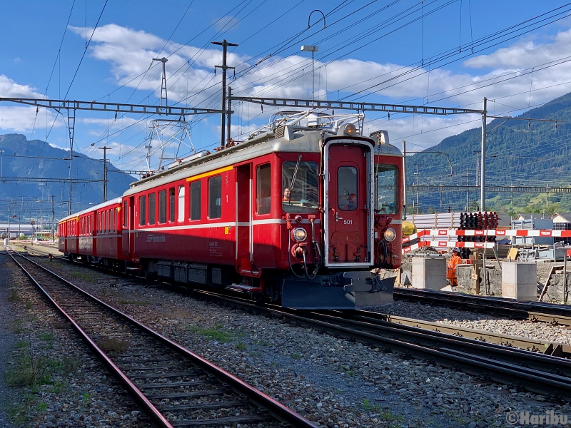 ABe 4/4 501, A 1251, B 2302
12.06.2020: Testfahrt nach Revision von Landquart nach Davos und zurück.
