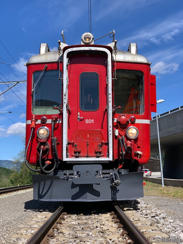 ABe 4/4 501, A 1251, B 2302
12.06.2020: Testfahrt nach Revision von Landquart nach Davos und zurück.
