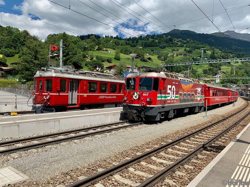 ABe 4/4 501, A 1251, B 2302
12.06.2020: Testfahrt nach Revision von Landquart nach Davos und zurück.
