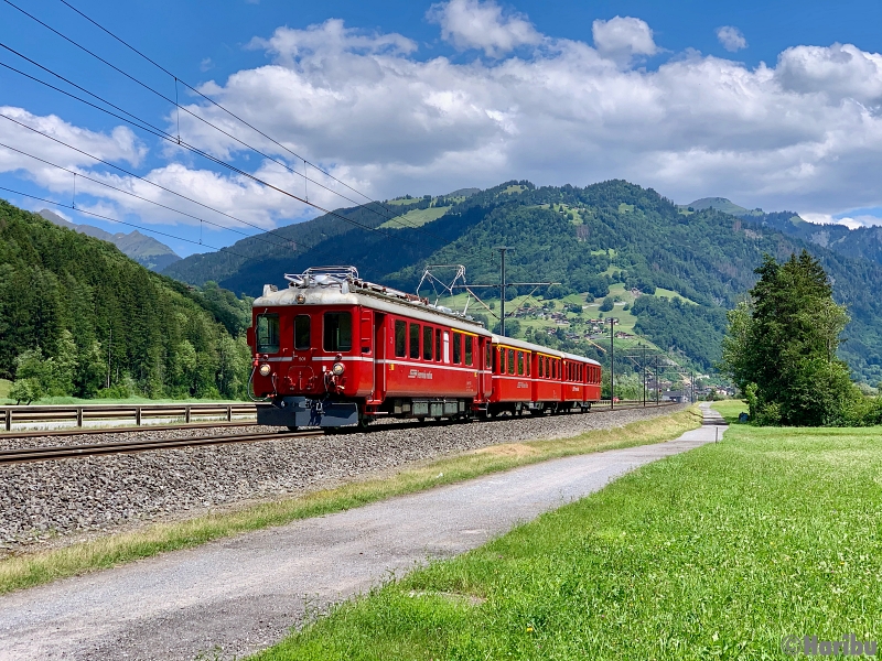 ABe 4/4 501, A 1251, B 2302
12.06.2020: Testfahrt nach Revision von Landquart nach Davos und zurück.
